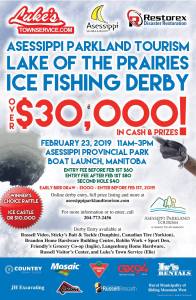Ice Fishing Derby poster for LOTP fishing derby